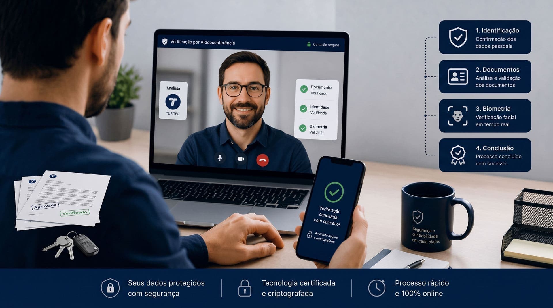Videoconferência para emissão