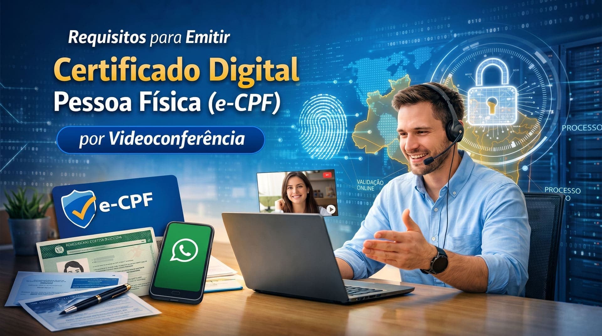 Requisitos para emitir Certificado Digital Pessoa Física (e-CPF) por Videoconferência