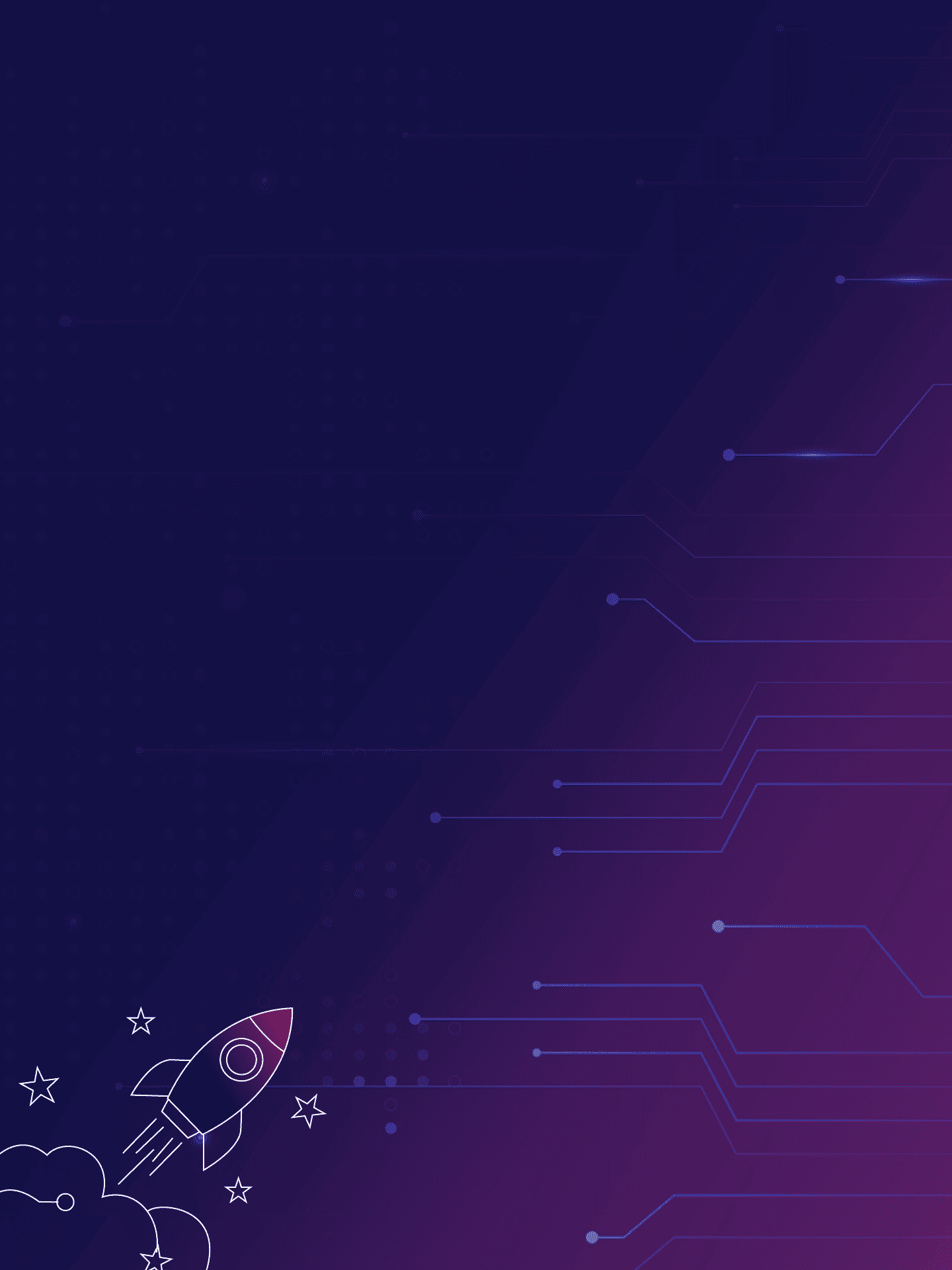 Background Foguete Digital